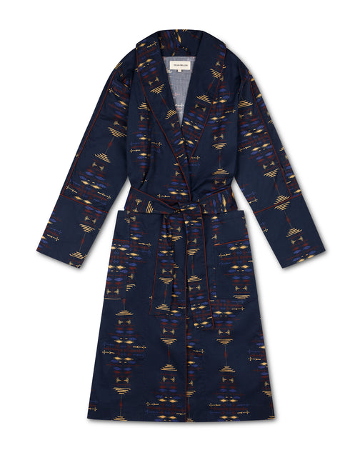 MOON AND MELLOW NOMAD ROBE, LUXURY COTTON SLEEPWEAR, DESIGNED IN