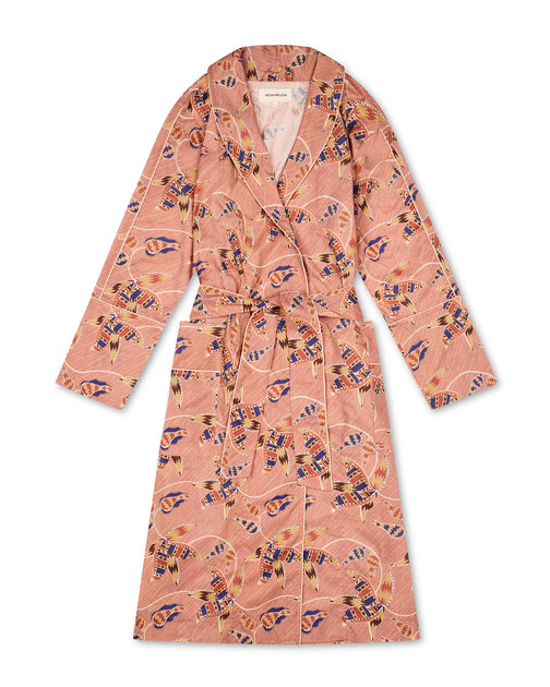 MOON AND MELLOW NOMAD ROBE, LUXURY COTTON SLEEPWEAR, DESIGNED IN