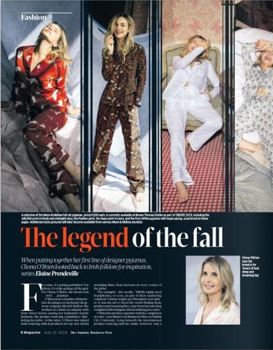 THE LEGENDS OF THE FALL - SUNDAY BUSINESS POST
