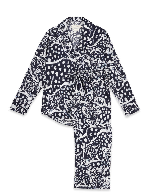 MOON AND MELLOW NOMAD ROBE, LUXURY COTTON SLEEPWEAR, DESIGNED IN