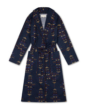 MOON AND MELLOW NOMAD NAVY WOMENS ROBE